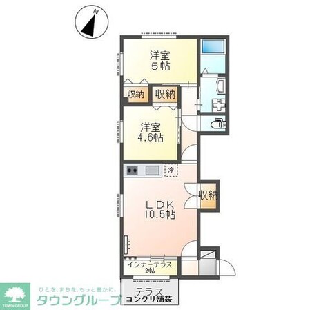 パレス北野の物件間取画像